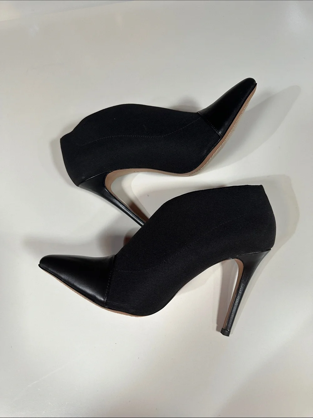 Steven Madden Black Pointed Toe Stiletto Booties